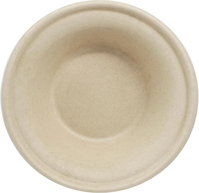 Compostable Paper Bowls, 11.5 Oz (Pack of 20), Made from Unbleached Plant Fiber, Sustainable, Heavy Duty, Leak Resistant, Microwave & Freezer Safe, PFAS Free